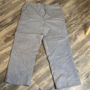 Gray Straight Leg Dress Pants. Alfred Dunner